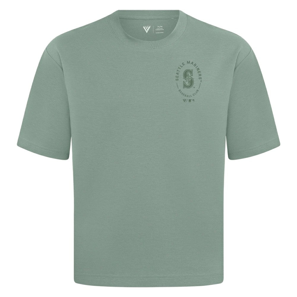 Seattle Mariners Levelwear Register Oversized Luxe Signature Knit T-Shirt - Green
