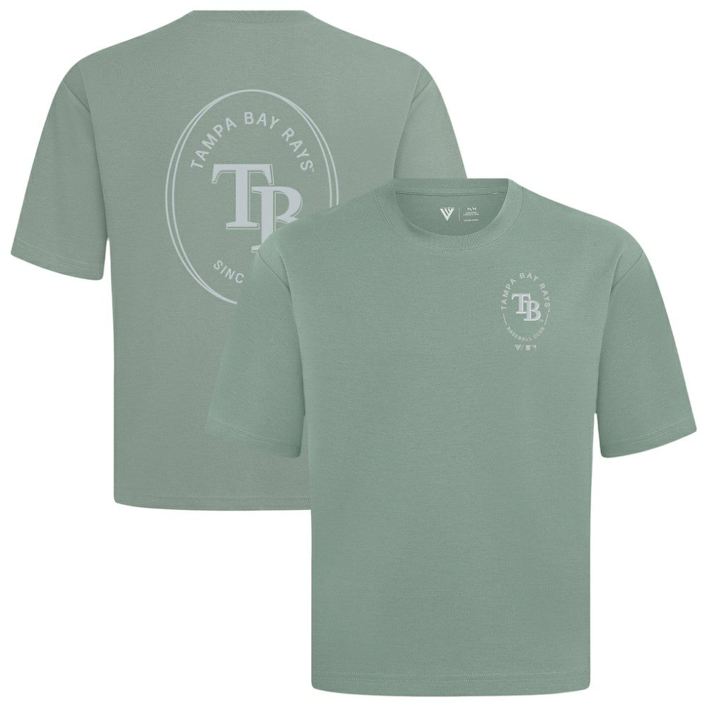 Tampa Bay Rays Levelwear Register Oversized Luxe Signature Knit T-Shirt - Green