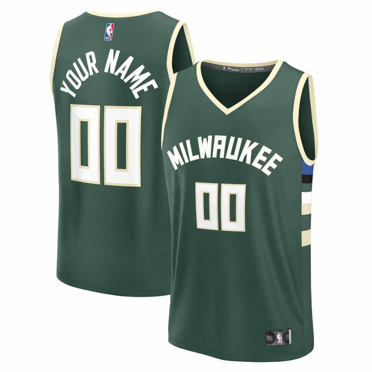 Milwaukee Bucks Fast Break Custom Jersey - Icon Edition - Green | Fanatics shop