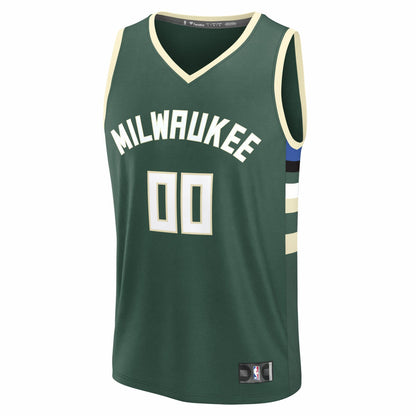 Milwaukee Bucks Fast Break Custom Jersey - Icon Edition - Green | Fanatics shop