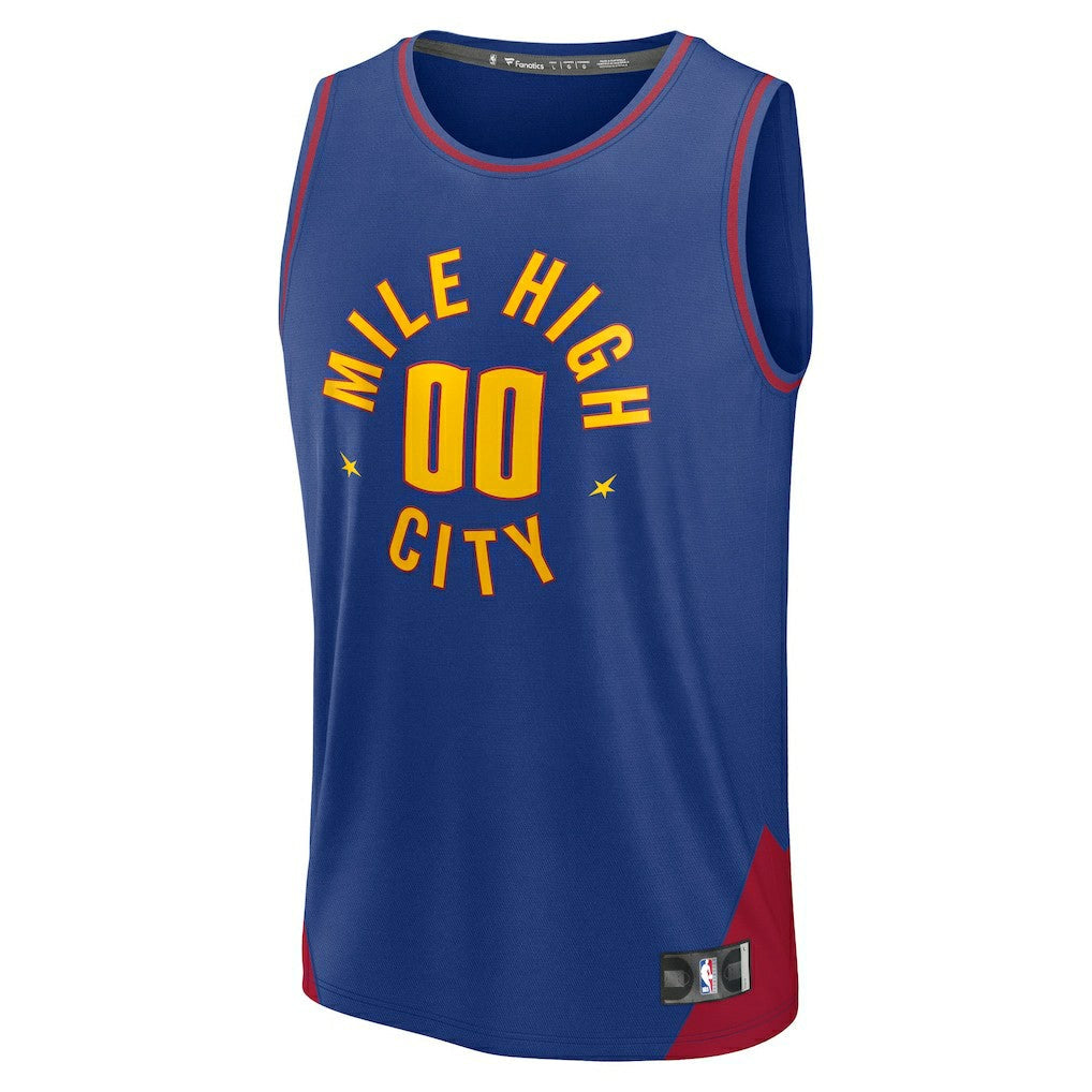 Denver Nuggets Youth Fast Break Custom Replica Jersey sale - Blue sale - Statement Edition | Fanatics discount