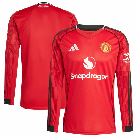 Manchester United Home 2025/26 Replica Long Sleeve Jersey - Red | Adidas for sale