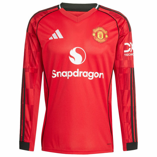 Manchester United Home 2025/26 Replica Long Sleeve Jersey - Red | Adidas for sale