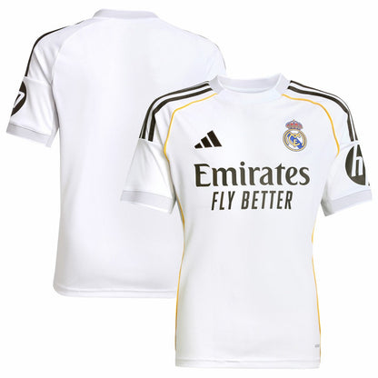 Real Madrid Youth 2025/26 Home Replica Jersey - White | Adidas cheap