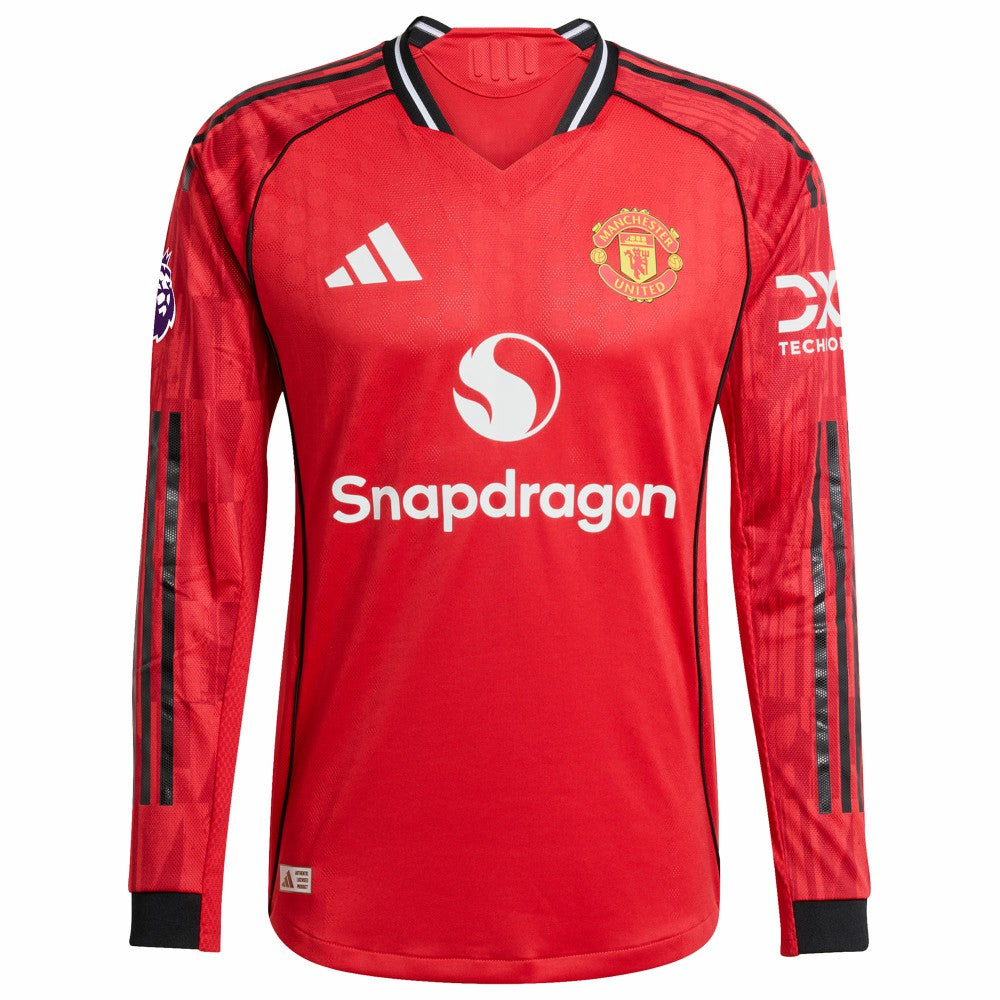 Manchester United Home 2025/26 Custom Long Sleeve Jersey - Red | Adidas online