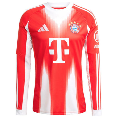 Bayern Munich 2025/26 Home Replica Long Sleeve Custom Jersey - Red | Adidas sale