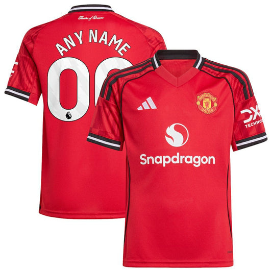 Manchester United Youth Home 2025/26 Custom Replica Jersey - Red | Adidas sale