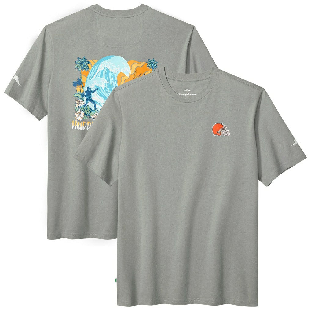 Cleveland Browns Huddle & Hang Tens T-Shirt - Gray cheap
