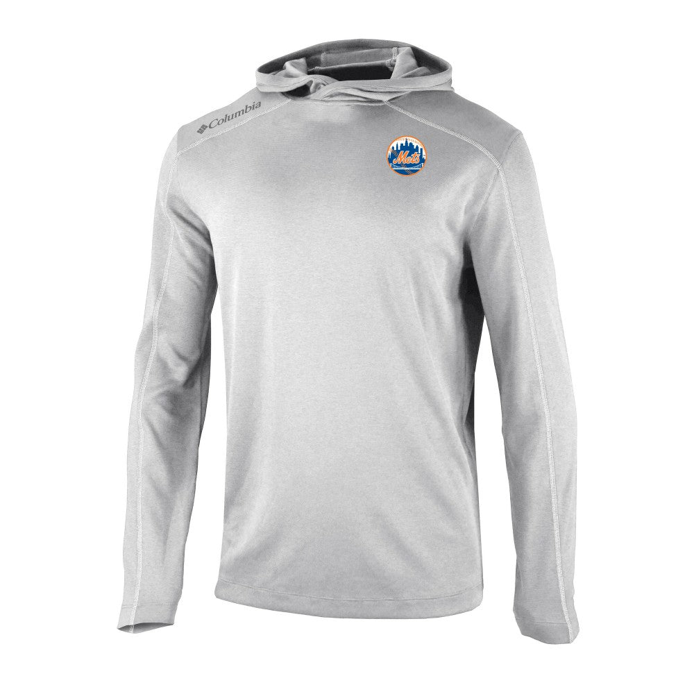 New York Mets Omni-Wick Shotgun Pullover Hoodie - Gray | Columbia