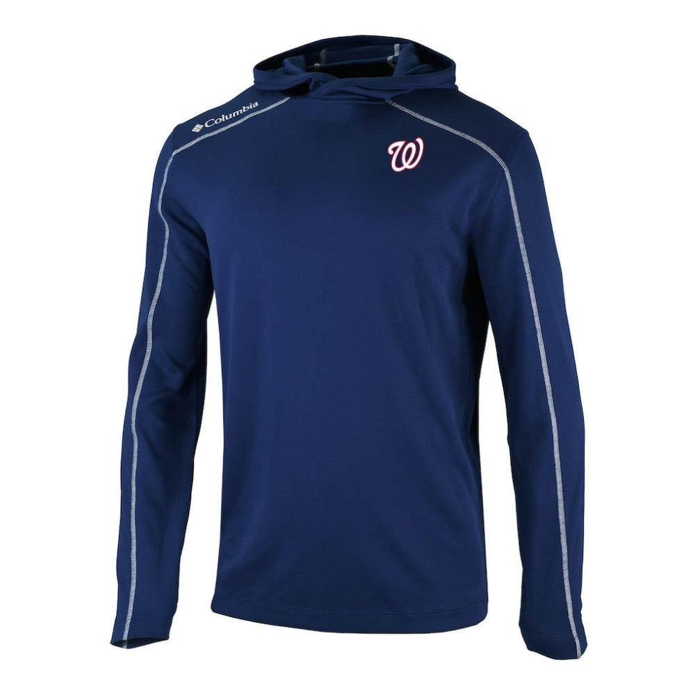 Washington Nationals Omni-Wick Shotgun Pullover Hoodie - Navy | Columbia