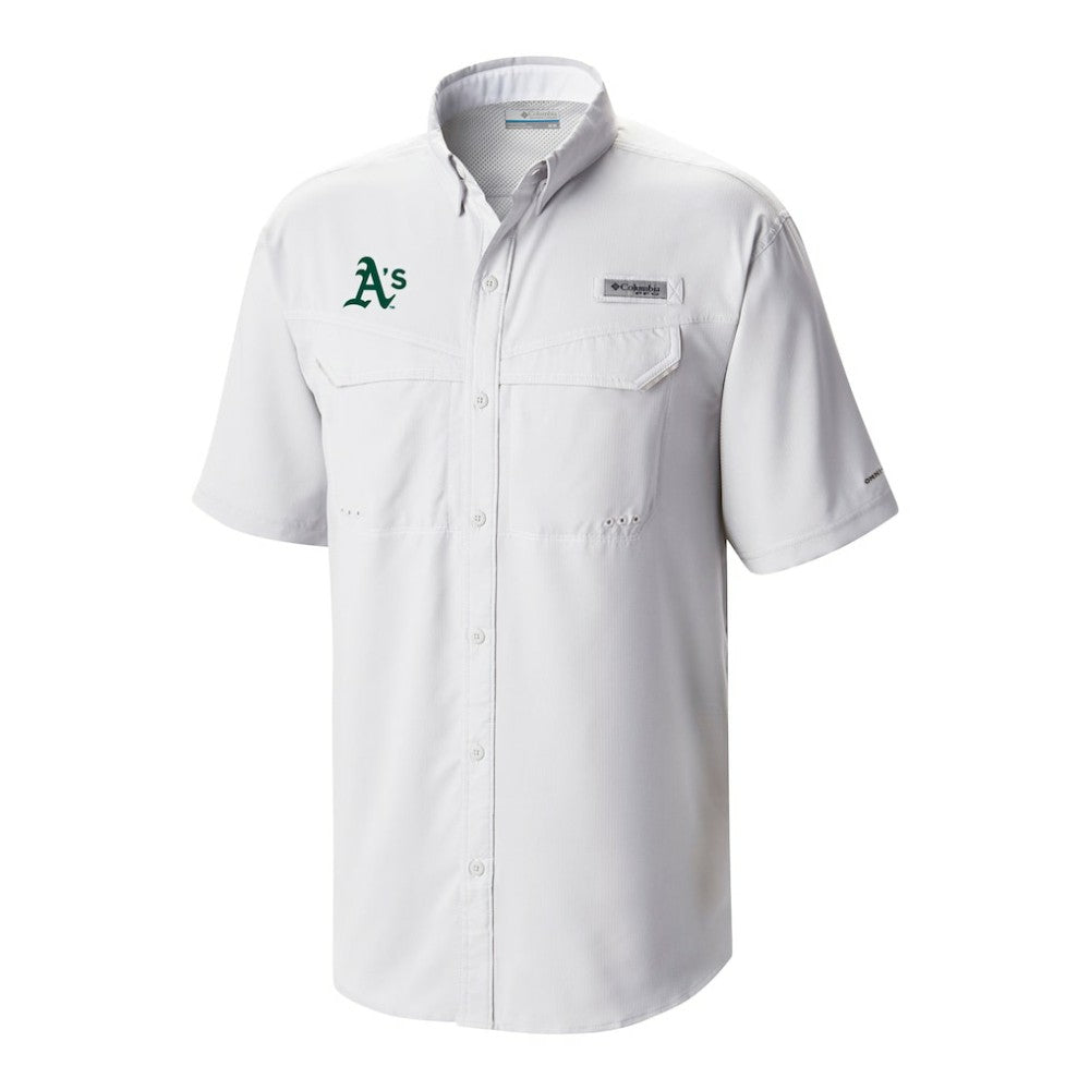 Athletics Omni-Wick Low Drag Offshore Button-Up Shirt - White | Columbia
