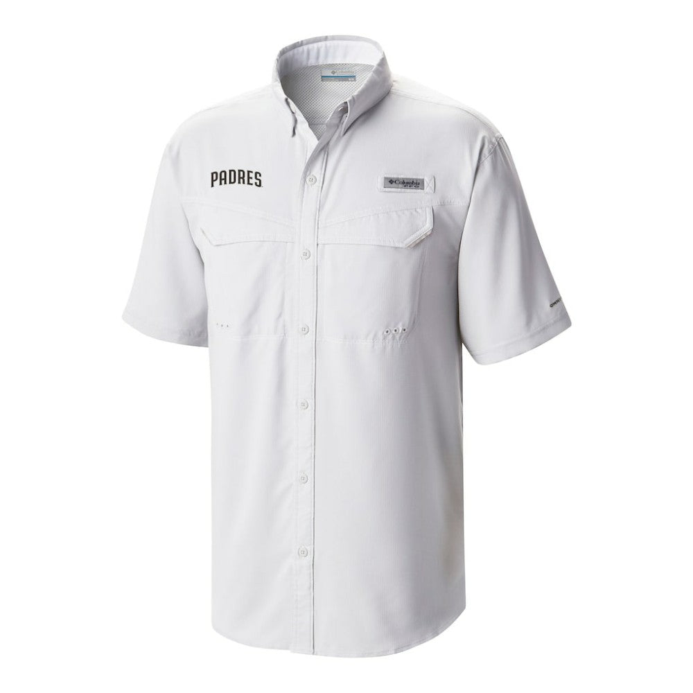 San Diego Padres Omni-Wick Low Drag Offshore Button-Up Shirt - Gray | Columbia