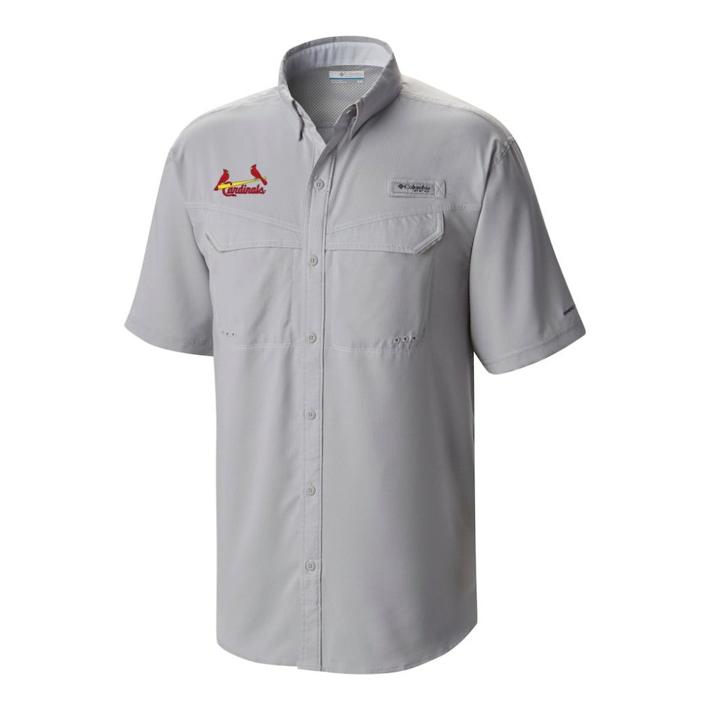 St. Louis Cardinals Omni-Wick Low Drag Offshore Button-Up Shirt - Gray | Columbia