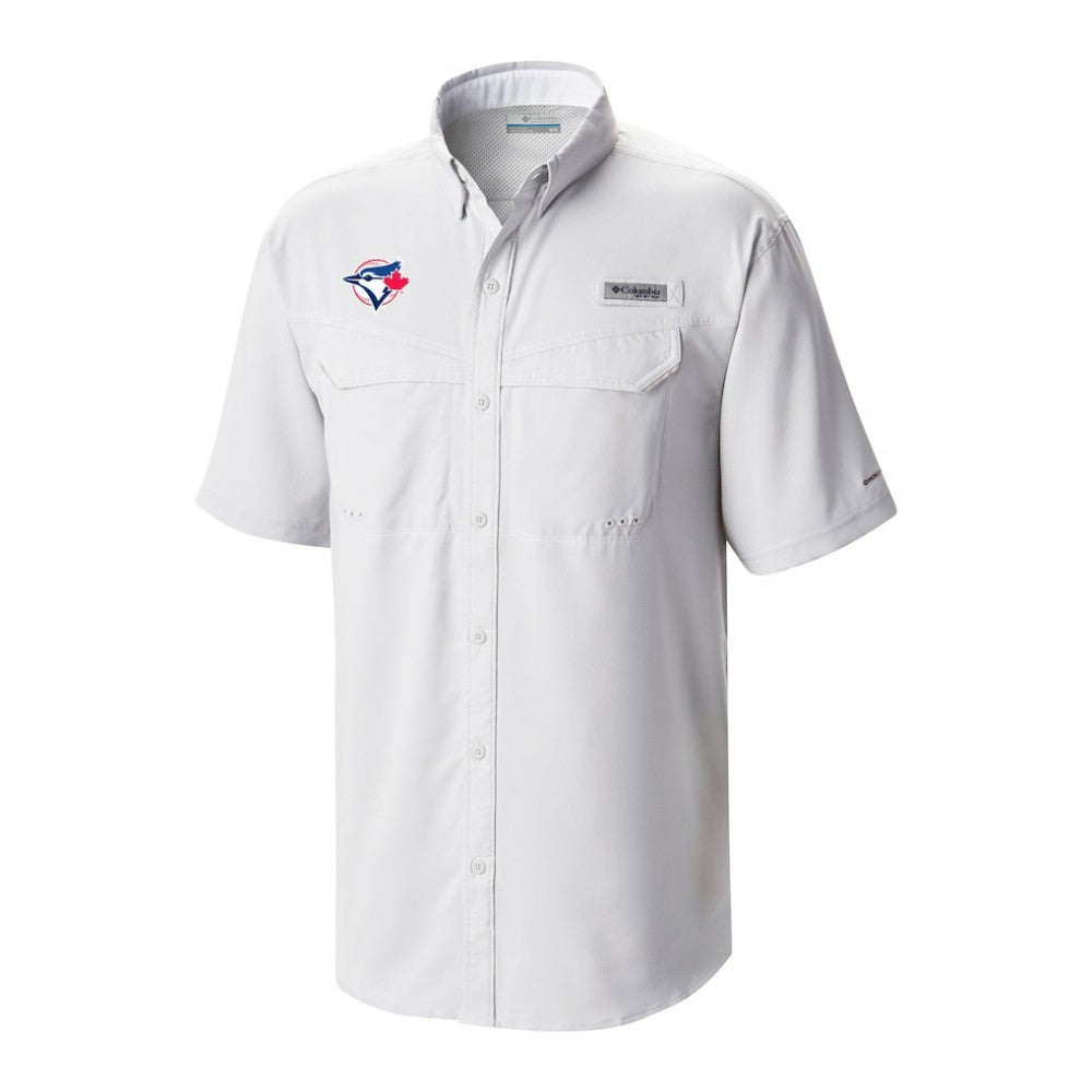 Toronto Blue Jays Omni-Wick Low Drag Offshore Button-Up Shirt - White | Columbia
