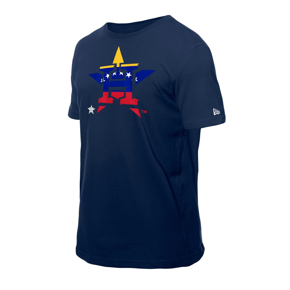 Houston Astros Venezuelan Flag Logo T-Shirt - Navy | New Era