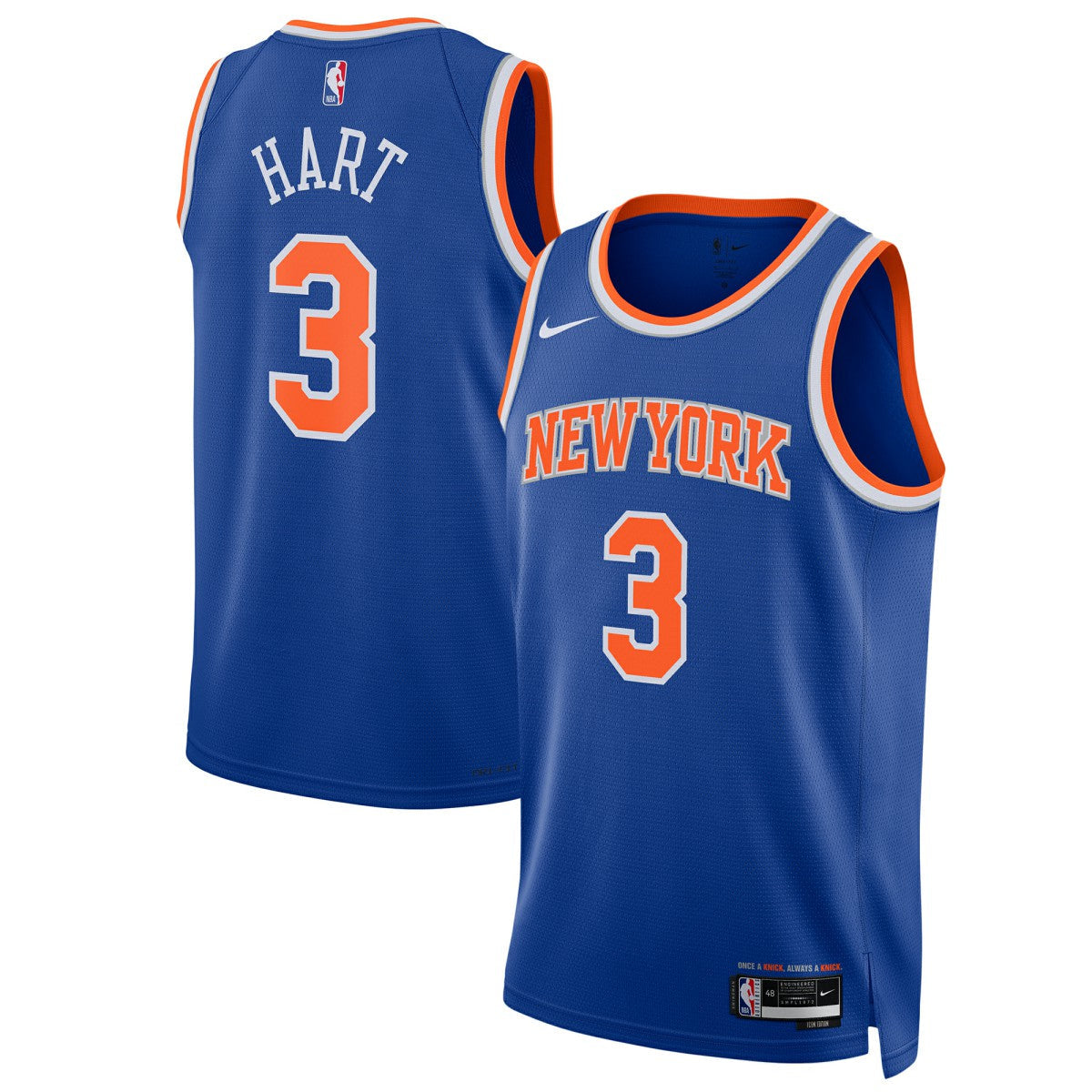 Josh Hart New York Knicks Unisex Swingman Player Jersey - Icon Edition - Blue | Nike shop