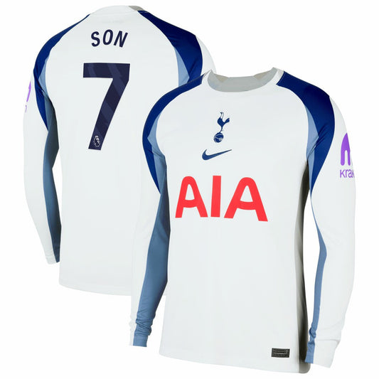 Son Heung-Min Tottenham Hotspur 2025/26 Home Replica Long Sleeve Jersey - White | Nike for sale