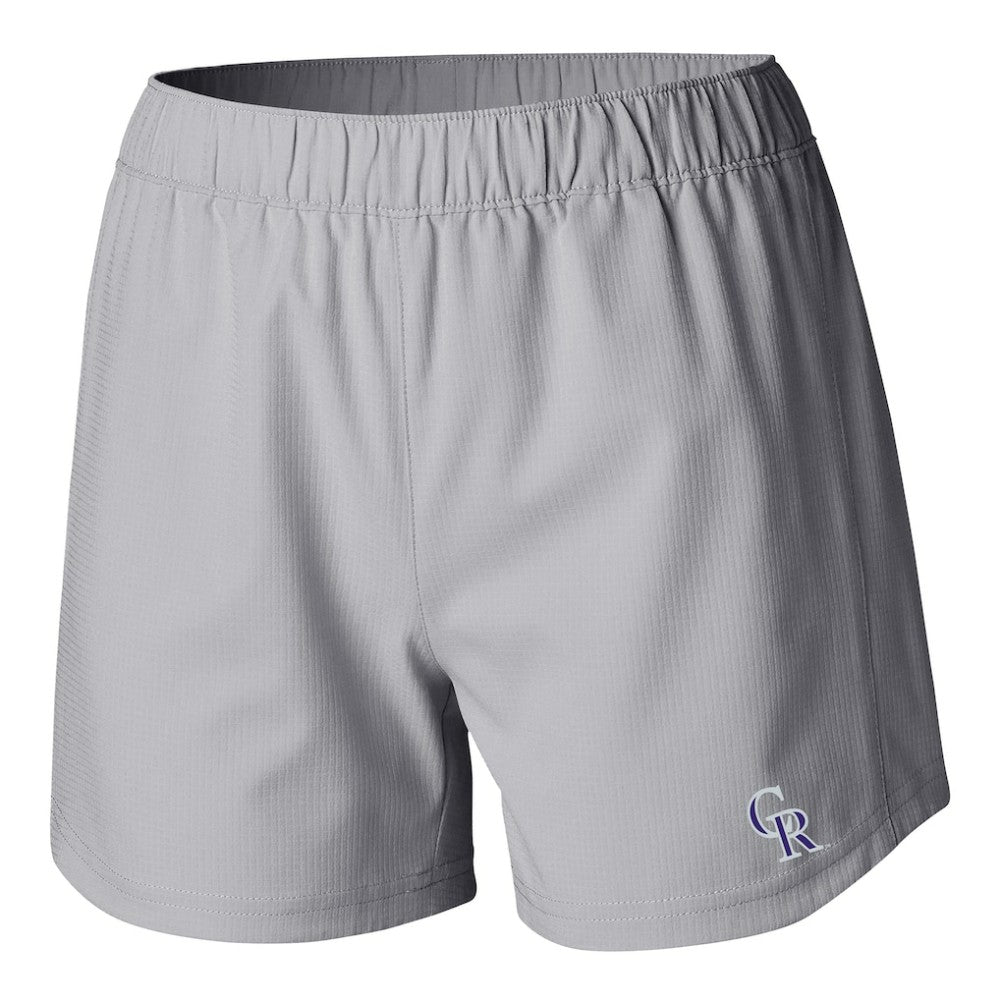 Colorado Rockies Women's Tamiami Pull-On Shorts - Gray | Columbia