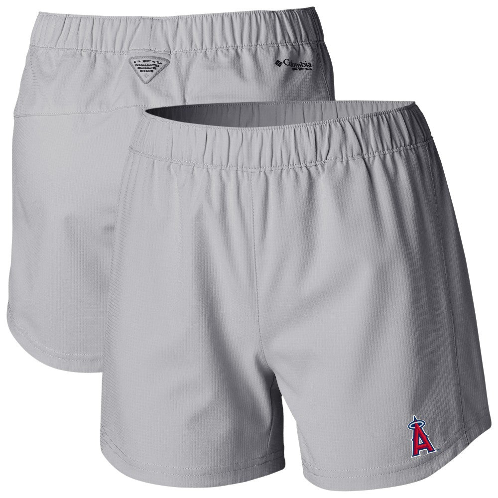 Los Angeles Angels Women's Tamiami Pull-On Shorts - Gray | Columbia