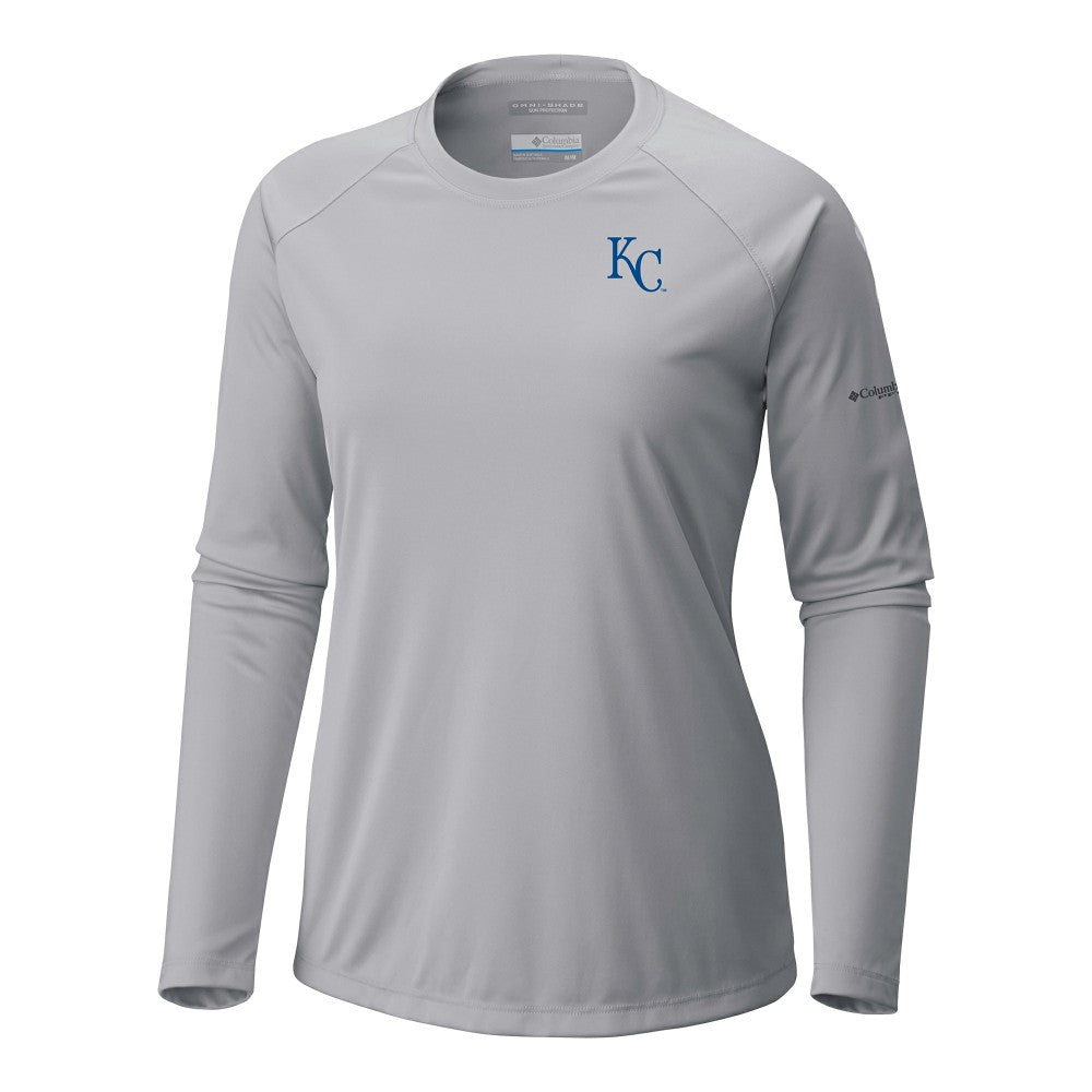 Kansas City Royals Tidal Tee II Long Sleeve T-Shirt - Gray | Columbia