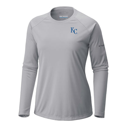 Kansas City Royals Tidal Tee II Long Sleeve T-Shirt - Gray | Columbia