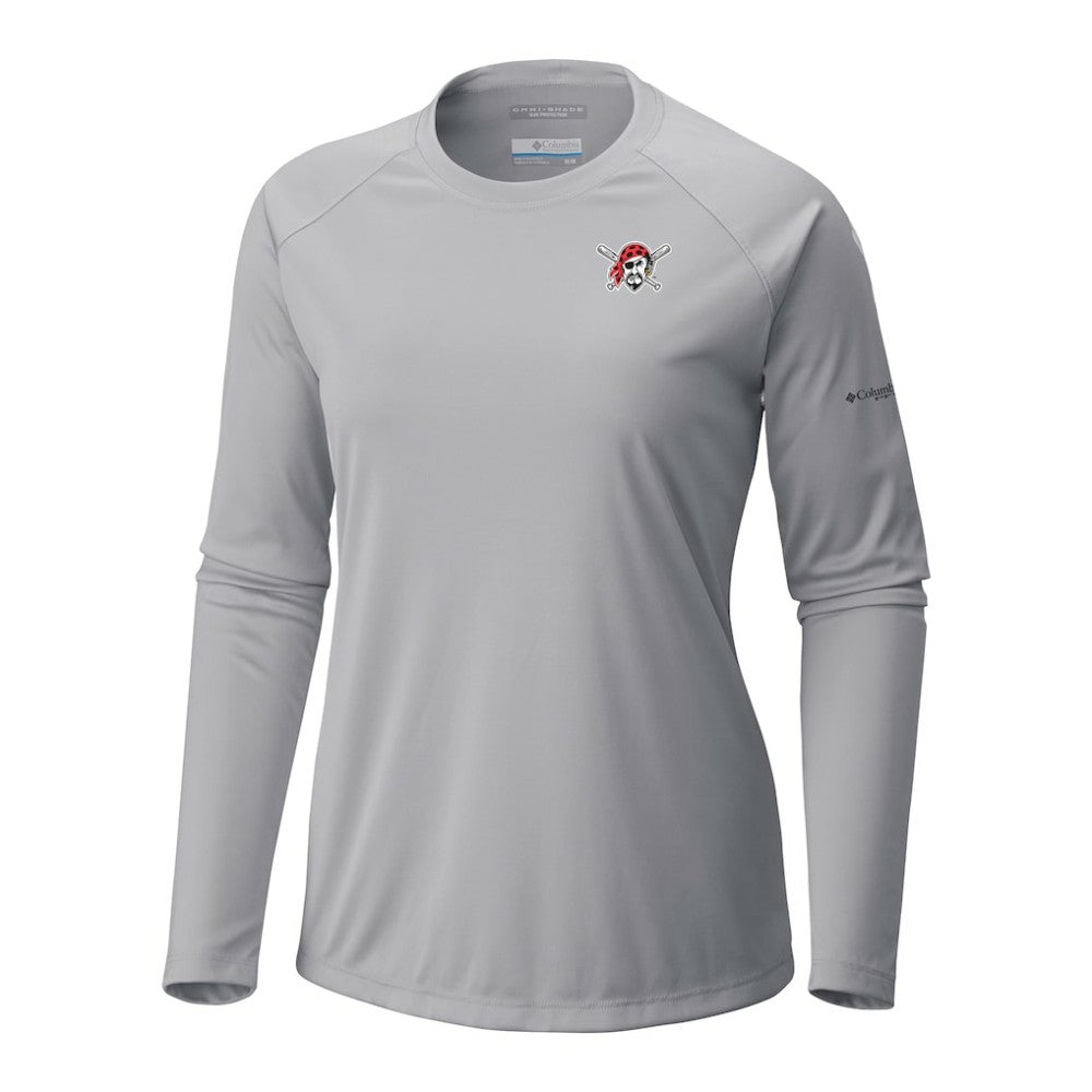 Pittsburgh Pirates Tidal Tee II Long Sleeve T-Shirt - Gray | Columbia