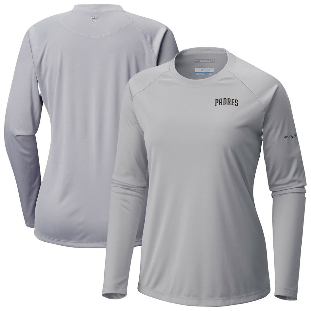 San Diego Padres Tidal Tee II Long Sleeve T-Shirt - Gray | Columbia