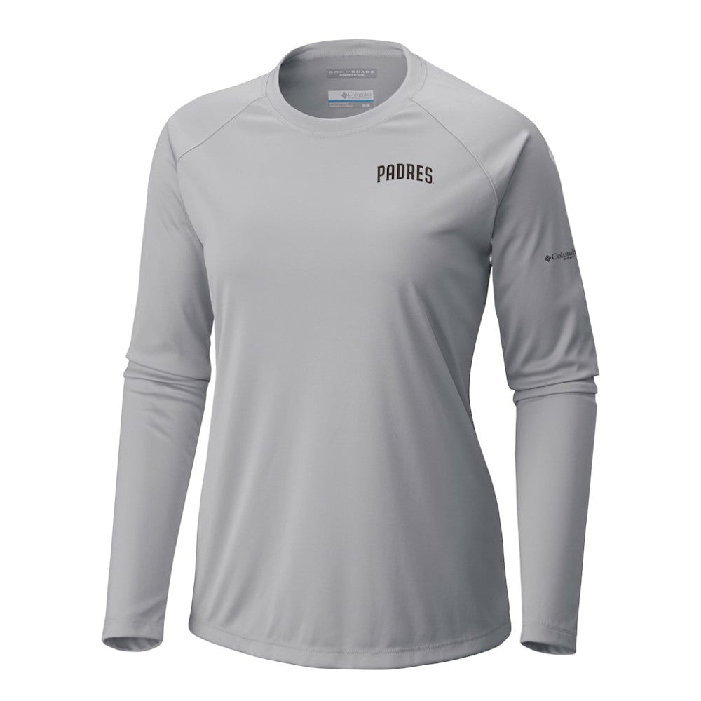 San Diego Padres Tidal Tee II Long Sleeve T-Shirt - Gray | Columbia