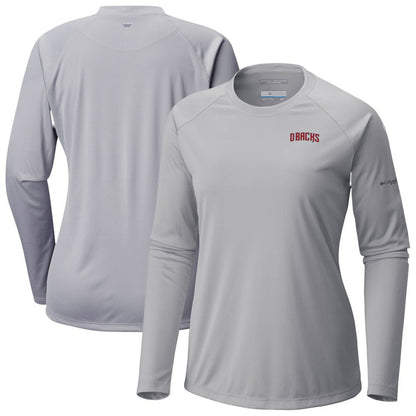 Arizona Diamondbacks Tidal Tee II Long Sleeve T-Shirt - Gray | Columbia