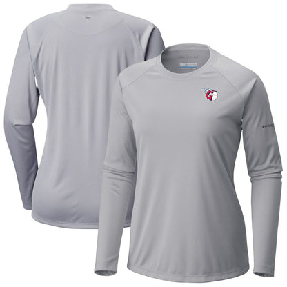 Cleveland Guardians Tidal Tee II Long Sleeve T-Shirt - Gray | Columbia
