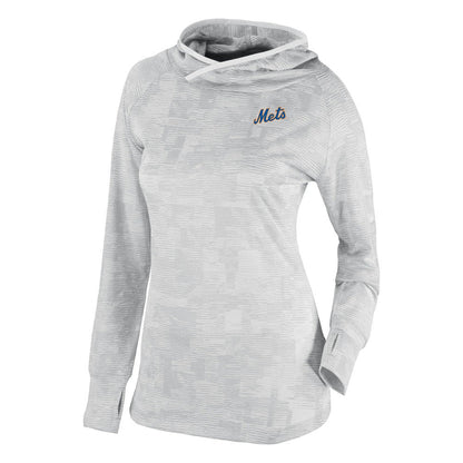 New York Mets Women's Omni-Wick Sunday Ball Raglan Pullover Hoodie - White | Columbia