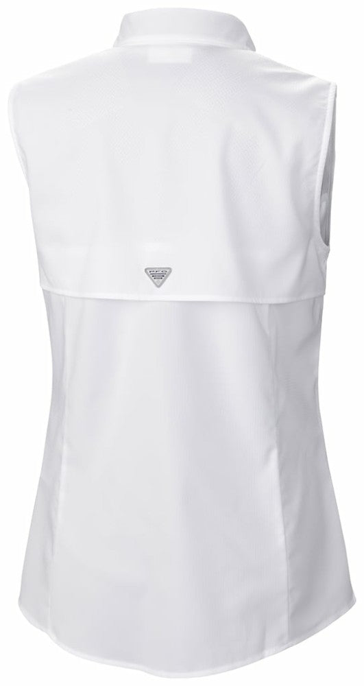 Detroit Tigers Women's Tamiami Sleeveless Shirt - White | Columbia