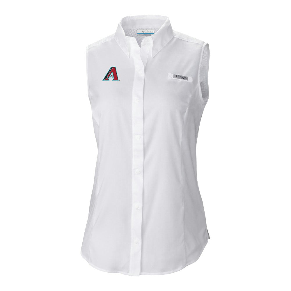 Arizona Diamondbacks Women's Tamiami Sleeveless Shirt - White | Columbia