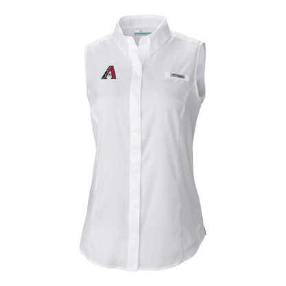 Arizona Diamondbacks Women's Tamiami Sleeveless Shirt - White | Columbia