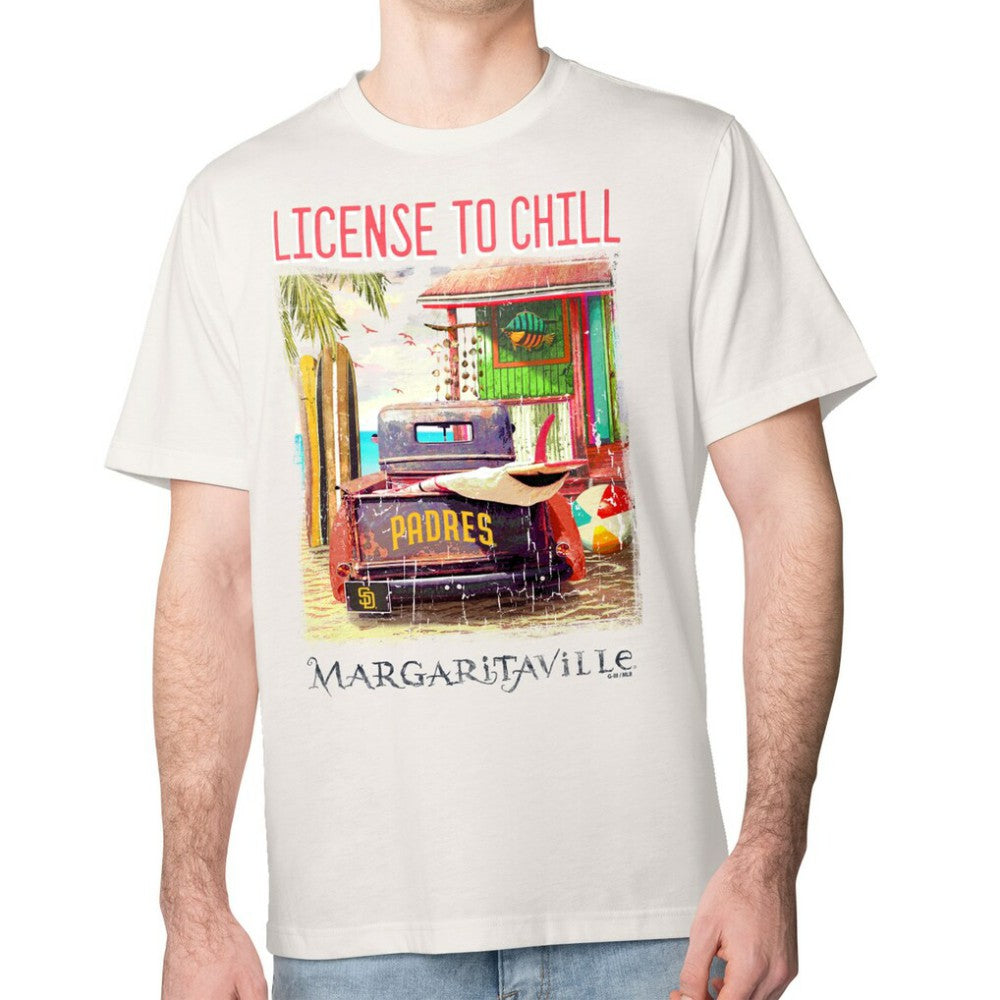 San Diego Padres Margaritaville License to Chill T-Shirt - Cream