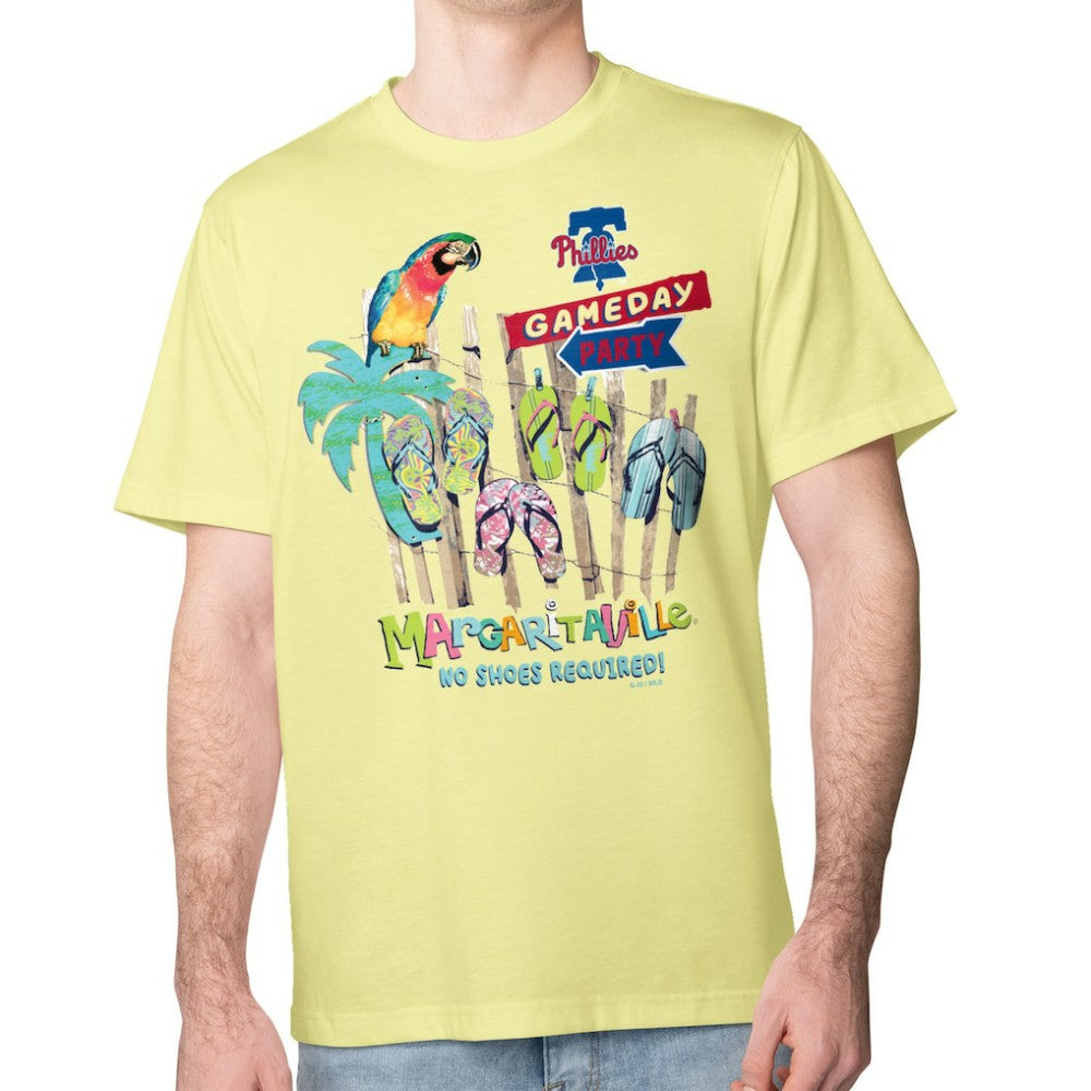 Philadelphia Phillies Margaritaville Gameday Party T-Shirt - Yellow
