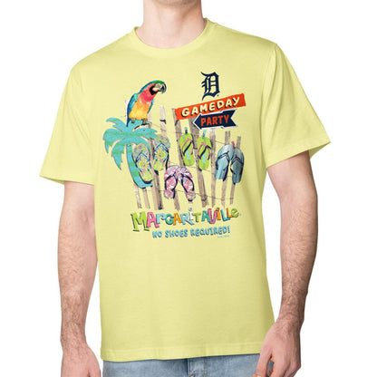 Detroit Tigers Margaritaville Gameday Party T-Shirt - Yellow