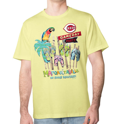Cincinnati Reds Margaritaville Gameday Party T-Shirt - Yellow