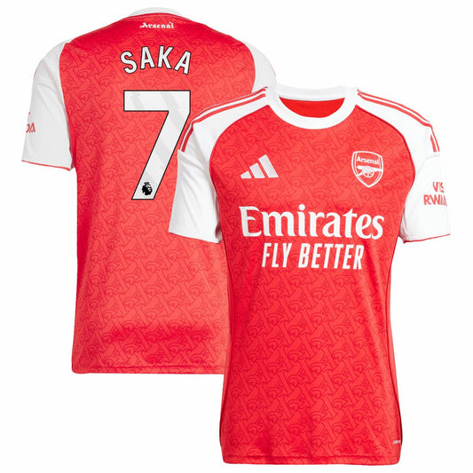 Bukayo Saka Arsenal 2025/26 Home Replica Player Jersey - Red | Adidas shop