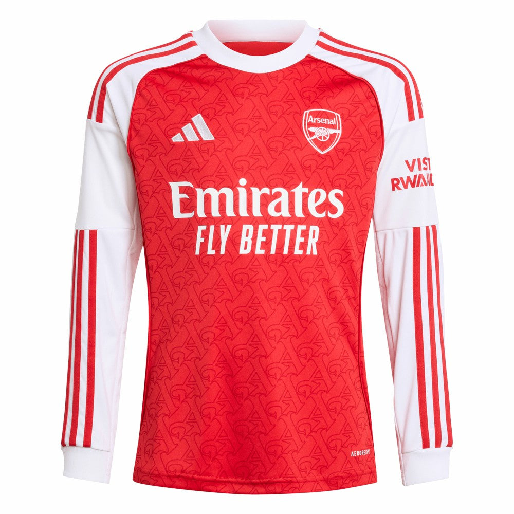 Bukayo Saka Arsenal Youth 2025/26 Home Replica Long Sleeve Player Jersey - Red | Adidas sale