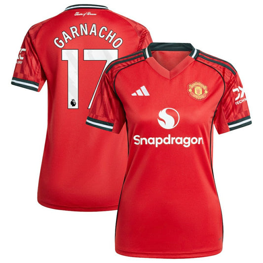 Alejandro Garnacho Manchester United Women's Home 2025/26 Replica Player Jersey - Red | Adidas cheap