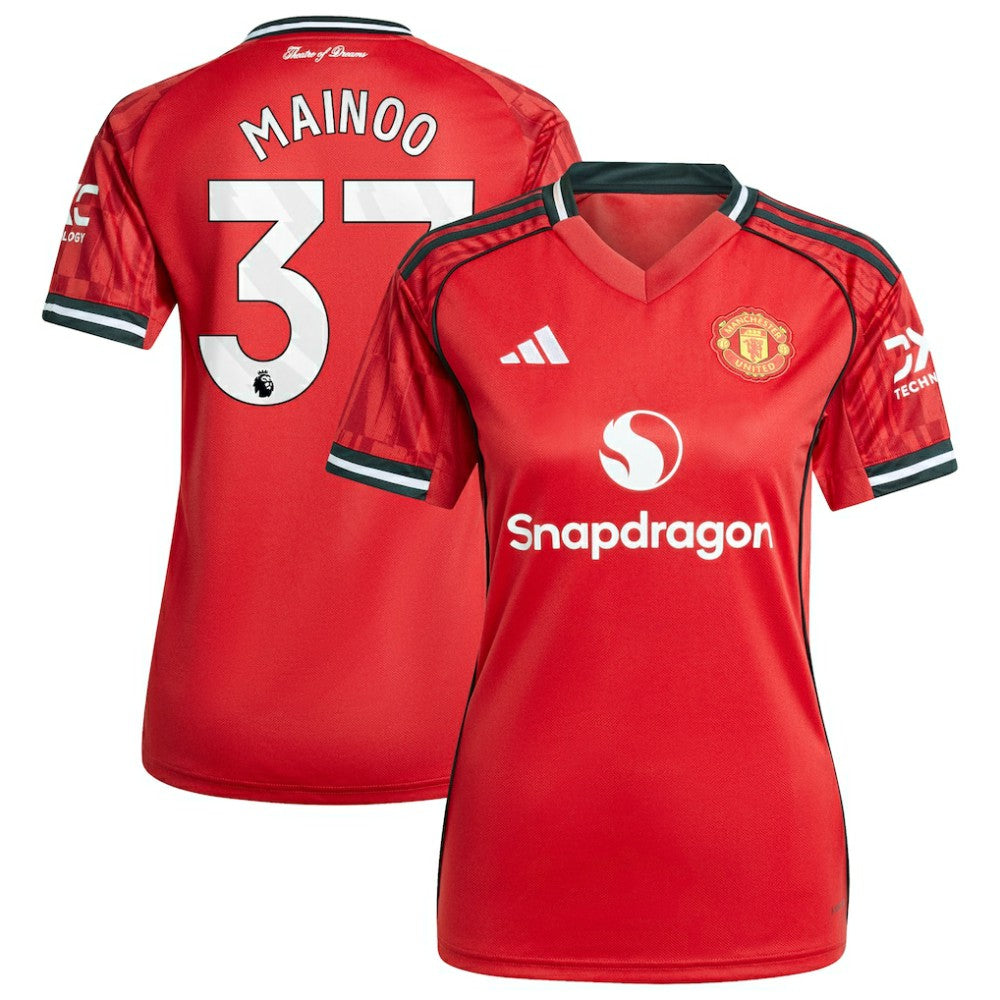 Kobbie Mainoo Manchester United Women's Home 2025/26 Replica Player Jersey - Red | Adidas outlet