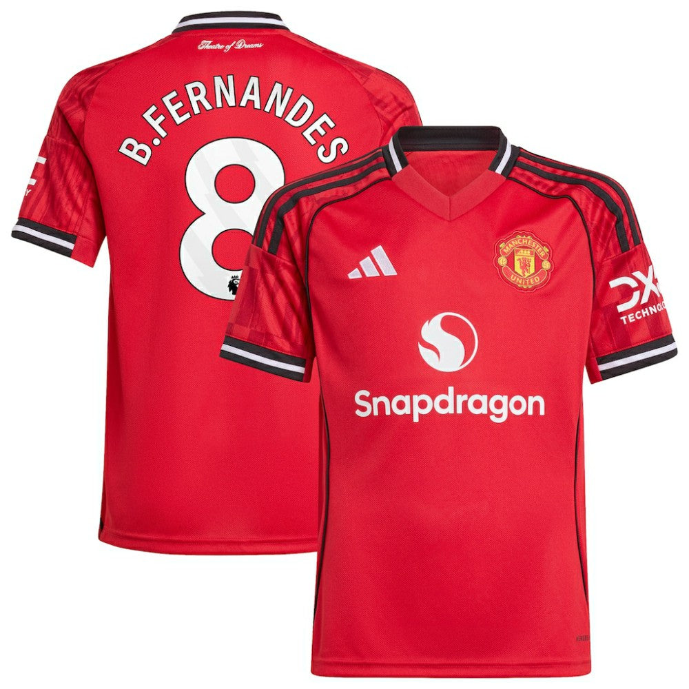 Bruno Fernandes Manchester United Youth Home 2025/26 Replica Player Jersey - Red | Adidas outlet