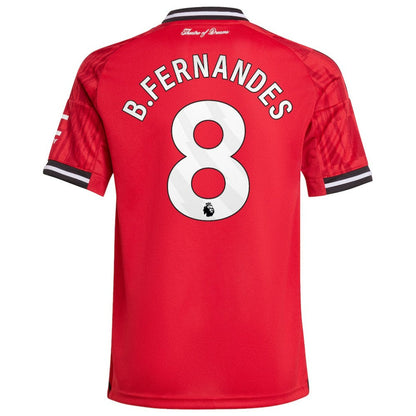 Bruno Fernandes Manchester United Youth Home 2025/26 Replica Player Jersey - Red | Adidas outlet