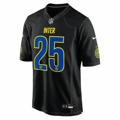 Inter Milan 2025 Soccer x NFL Game Jersey - Black | Nike discount