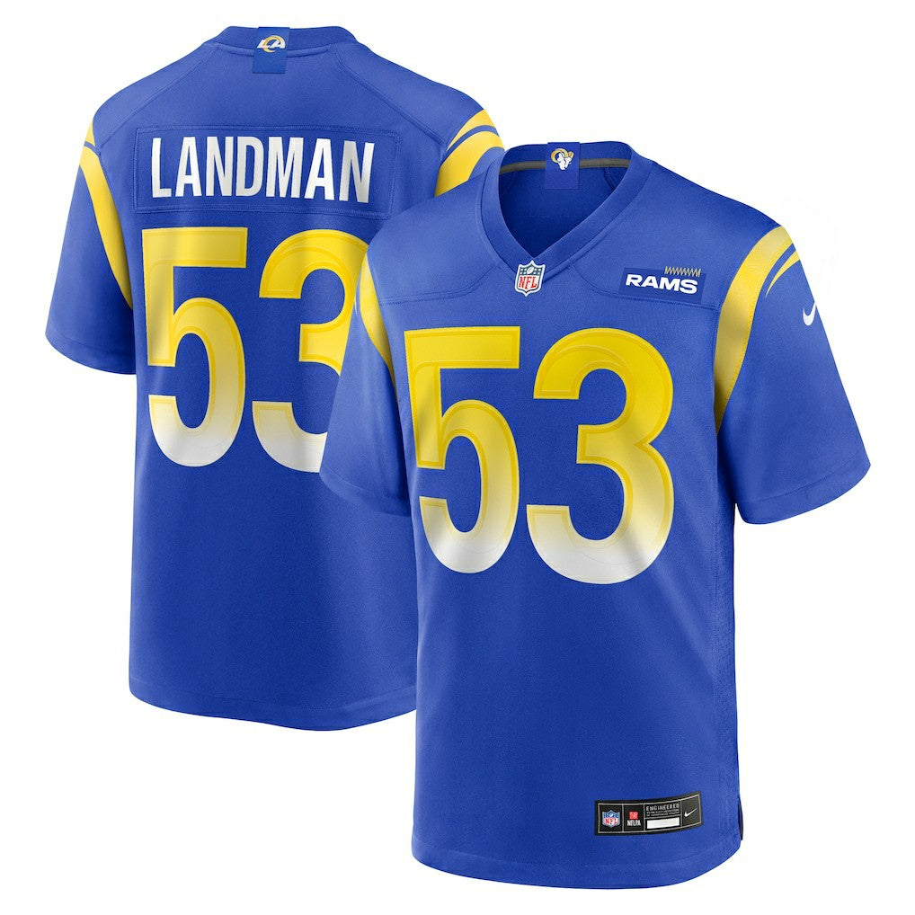 Nate Landman Los Angeles Rams Team Game Jersey - Royal | Nike on sale