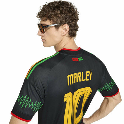 Bob Marley Jamaica National Team 2026 Away Replica Jersey - Black | Adidas online
