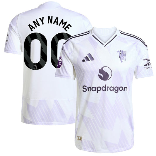 Manchester United 2025/26 Away Custom Jersey - White | Adidas on sale