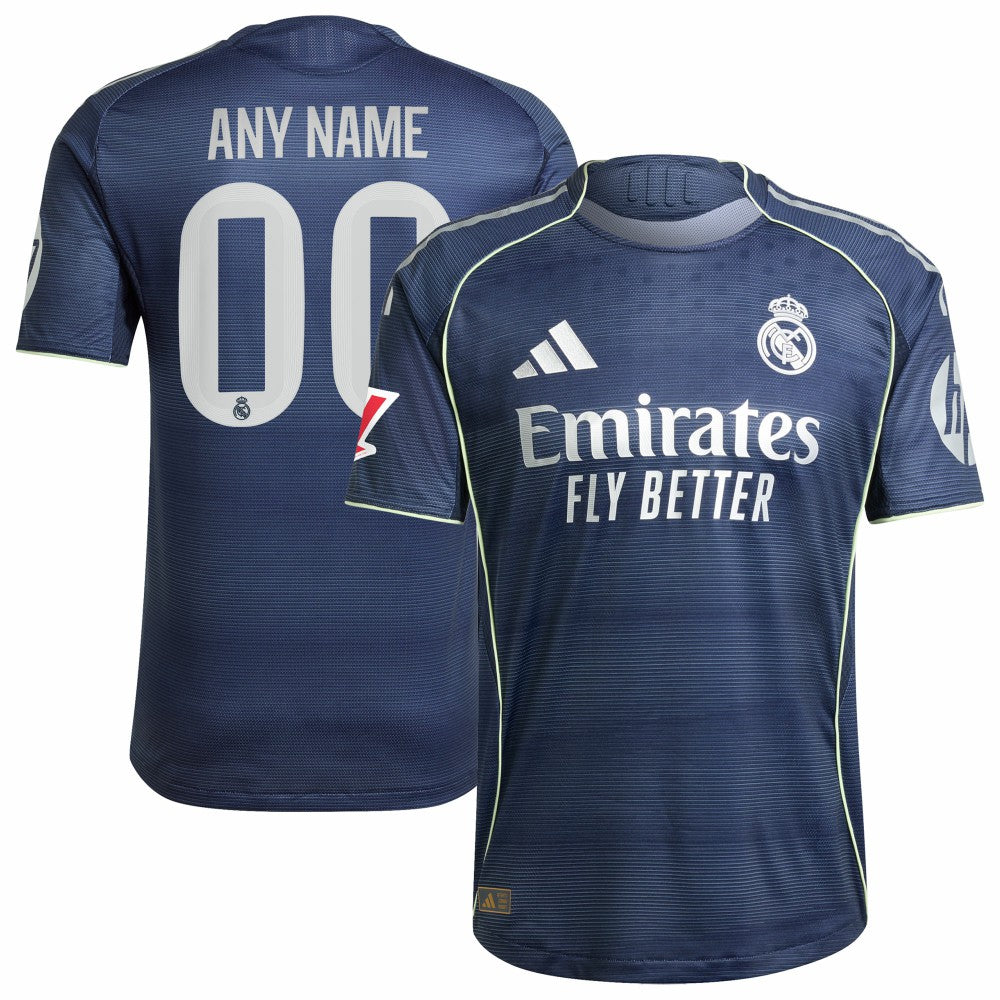 Real Madrid 2025/26 Away Custom Jersey - Blue | Adidas online