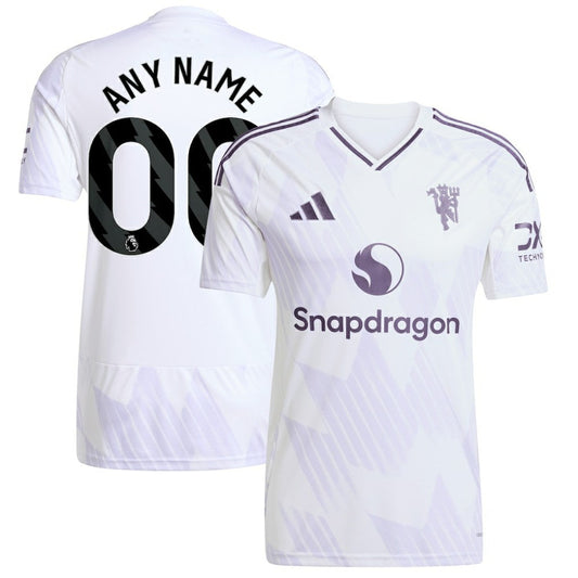 Manchester United 2025/26 Away Replica Custom Jersey - White | Adidas shop